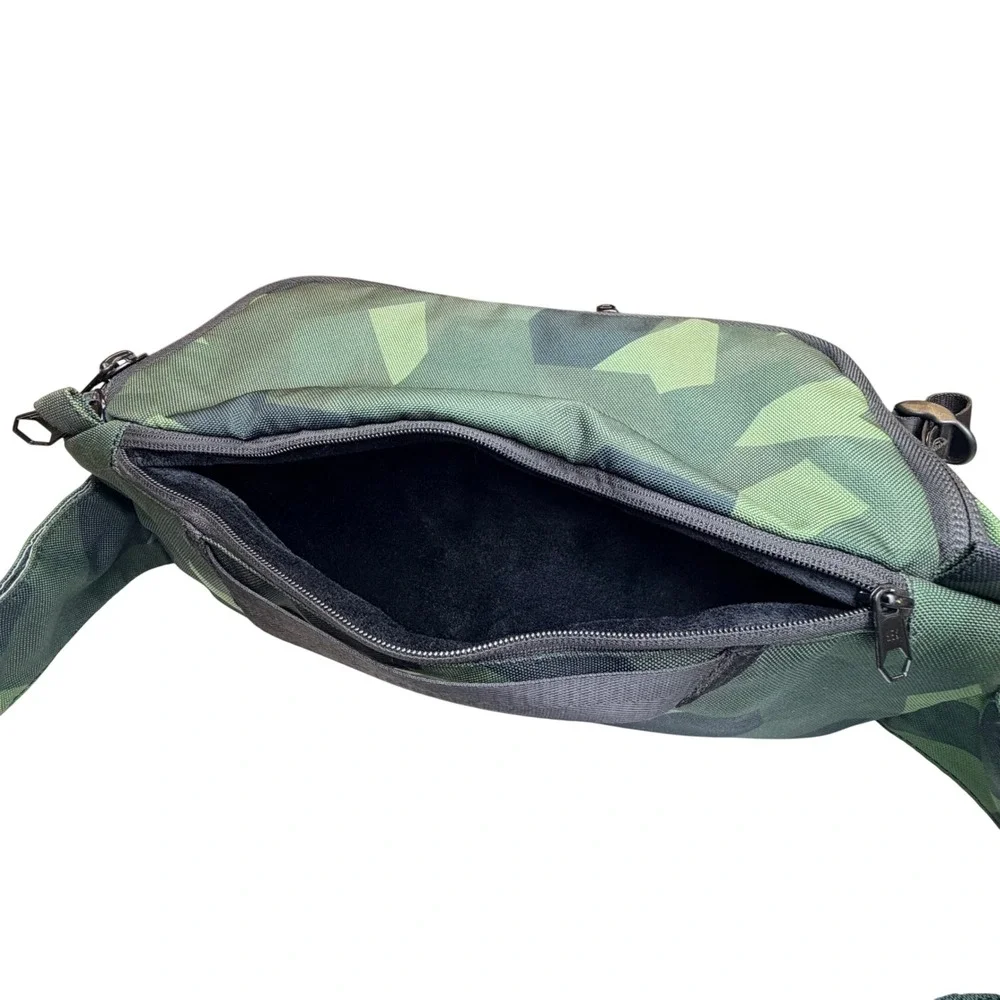 HEX Ranger DSLR Camera Hip Bag Green Camo Cordura Nylon Geometric Tactical